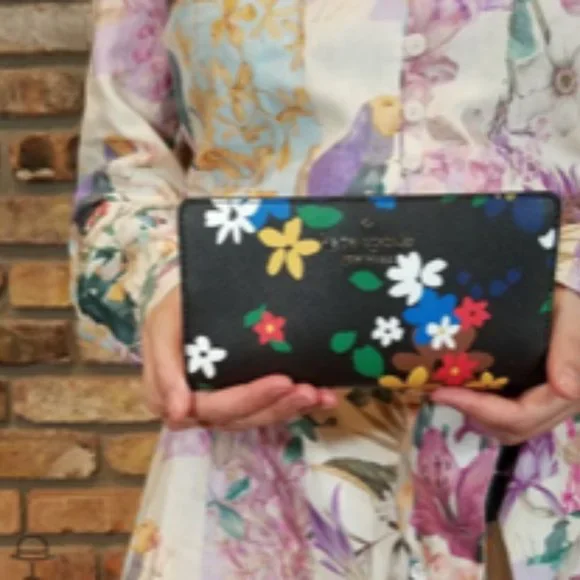 Kate Spade Staci Medium Satchel and Floral Wallet SET - NWT